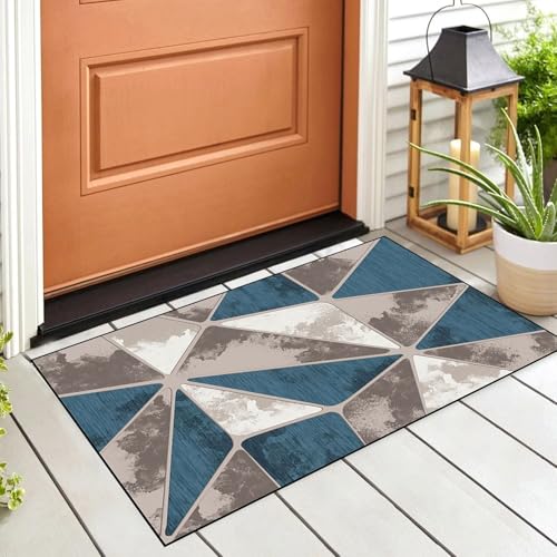 Alfombra lavable de microfibra 90 x 180 cm para pasillos y cocinas modernas 4