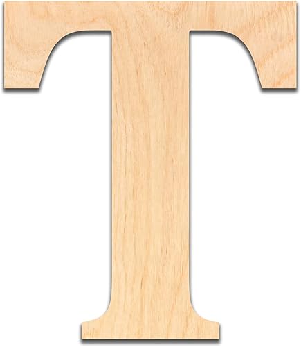 Letras de madera sin terminar de 14" de grosor. Cortadas de madera contrachapada de abedul, listas para pintar o entintar. Excelentes para la