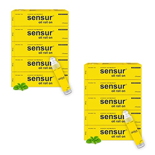 Image of Natural and Ayurvedic Pain Relief Oil Roll On, 10ml (Pack of 10) | Fast Relief All Pains, One solution