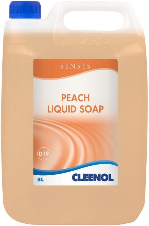 Cleenol 072862X5 Senses Peach Liquid Soap, 5 Litres, Pack of 2