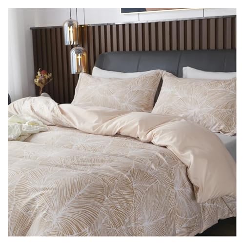 Couvercle de couette plante queen avec taies d'oreiller en polyester lit double