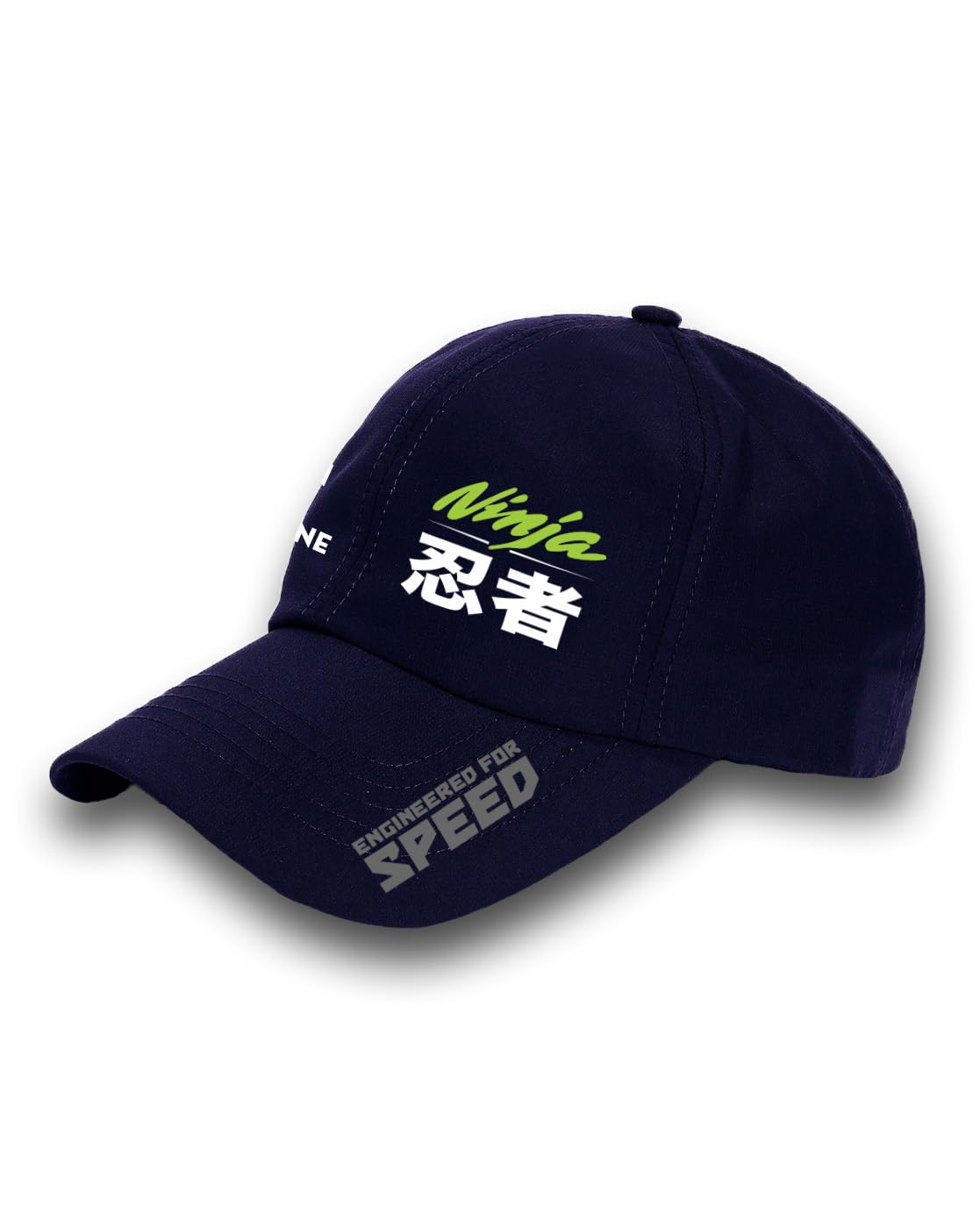 FBC 021 - Nin jaen geenered for Speed Car Funky Racing Automotive - Adjustable Cap Navy Blue-image-9