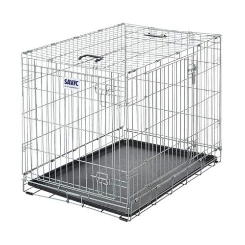 SavicDog Cage, Foldable & Collapsible, Gray, 118 cm