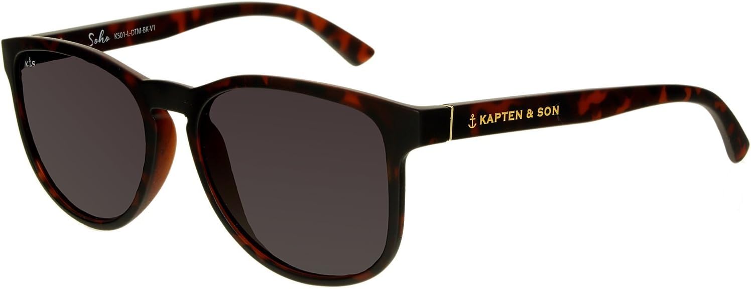 Women's Soho KS01-L-DTM-BK-V1 Tortoiseshell Square Sunglasses