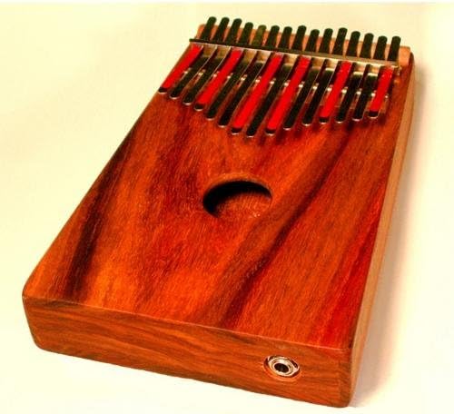 Kiaat Wood Box-Mounted 15 Note Acoustic Electric Kalimba