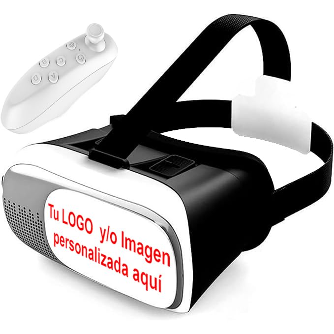 Paquete de Gafas de Realidad Virtual con Imagen Personalizable y Mando Bluetooth Opcional Regalos de Empresa Personalizados (Pack 10 Gafas)