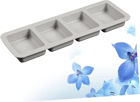 Cavities Silicone Soap Mold Rectangular DIY Soap Loaf Making Tool Flexible Non-stick Craft Mold for Handmade Cleansing Bars and Petite Desserts Oven and Dishwasher Safe