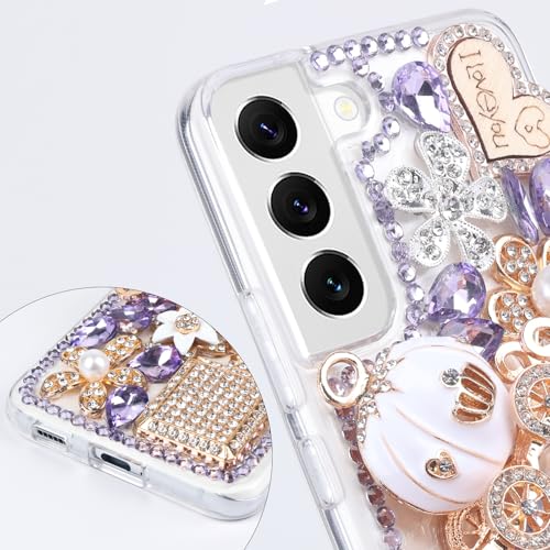 Coque Galaxy S24 Plus anti-chute pour protéger avec style strass - 3