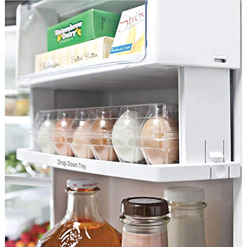 GE Profile 36 Energy Star Counter Depth French Door Refrigerator with 23.1 cu. ft. Capacity Internal Water Dispenser TwinChill Evaporator and Showcase LED Lighting in Fingerprint Resistant on Fridge.com