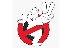 Ghostbusters Peace Sign Magnetic Vinyl Sticker 5" (Large)