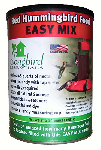 Songbird Essentials-Red Hummingbird Nectar, 24 Ounce Can, Dry Concentrate Nectar Mix for Hummingbirds.