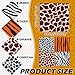 Toulite 24 Pcs Animal Print Bandana Pattern Scarves 4 Styles 20x20 Inch Bandanas for Women Men, Halloween Fashion Head Wrap Neck Scarf (leopard/tiger/zebra/giraffe)