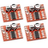 WWZMDiB 4Pcs Mini L298N 2 Channel H Bridge DC Motor Driver Board with MX1508 Chip for Electric Projects, Smart Car Robot.