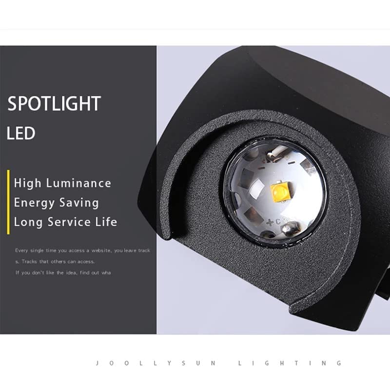 Image of PESCA Metal Wall Lights Outdoor Lighting- Exterior Wall Light For Porch Patio Up Down Left Right Waterproof Light For Garden Terrace Courtyard Garage (4X3W- Diamond) Ip-65 Waterproof