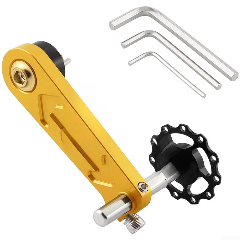 CNC Aluminium Chain Guide Tensioner Single Speed MTB, Golden