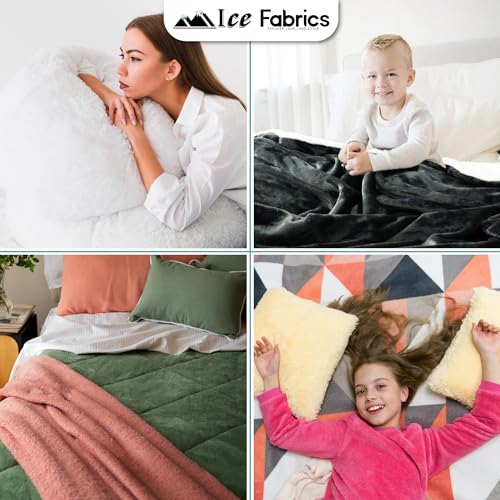 Luxurious Black Minky Fabric by The Yard – Soft, Smooth, and Extra Wide 58/60" for Blankets, Apparel, and Home Décor 3 Luxurious Black Minky Fabric by The Yard – Soft, Smooth, and Extra Wide 58/60" for Blankets, Apparel, and Home Décor - Image 2