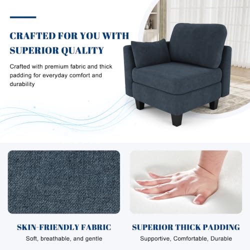 Image of Sectional Sleeper Sofa 6 Seaters Modular Sleeper Sofa Couch