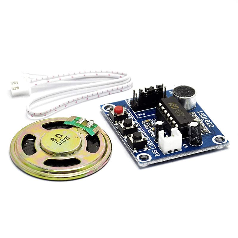 TECHDELIVERS® ISD1820 Voice Recording Module and Playback SCM Control Loop Play/Jog Play/Single Play Function with Microphone and 0.5W 8ohm Speaker-image-38