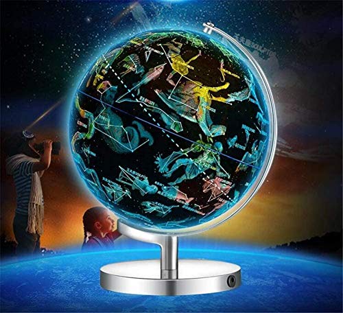 Globo Mundial Iluminado para Crianças 3 em 1 Globo Mundial Dispiay Luz Noturna Globo Terrestre com S