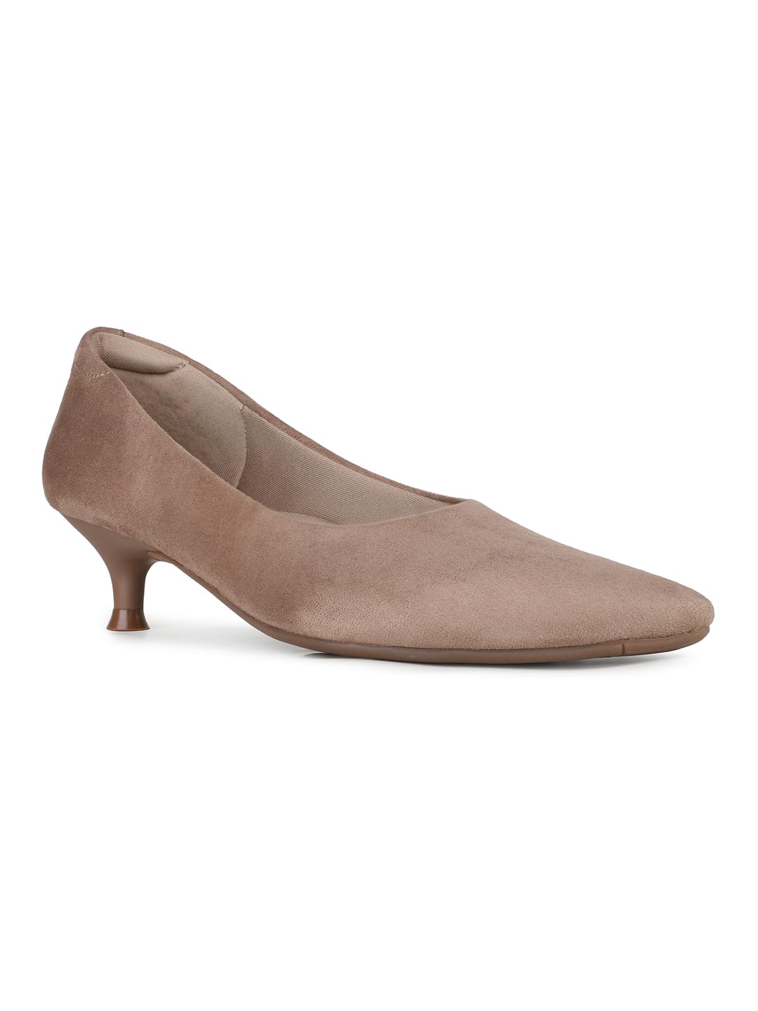 inc.5 Womens Women Beige Solid Pointed Toe Kitten Heel Pumps Pump-picture-32