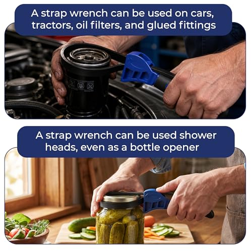CLICKNEST 2-Pack Rubber Strap Wrench