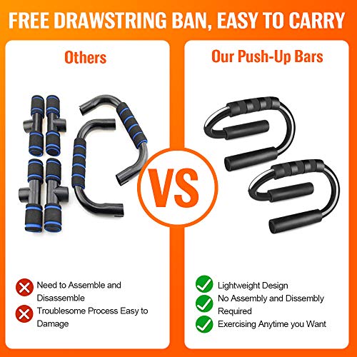 Kiewhay Push Up Bars voor spierkracht Workouts - Push Up Handgrepen met Foam Grip Draagbaar voor Thuis Gym Fitness… - Image 8