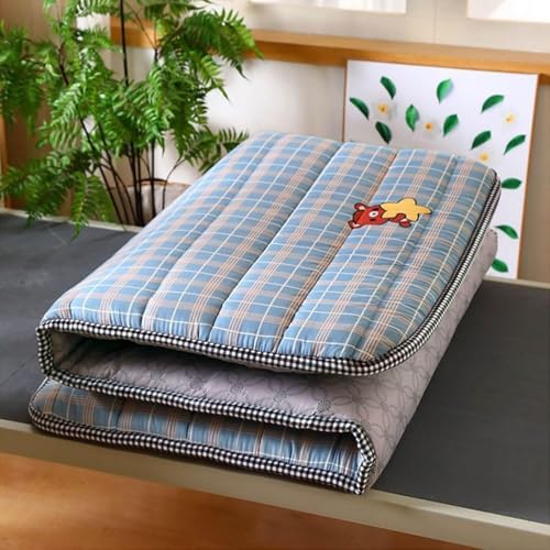 Colchón de futón japonés,Estilo Tatami, Plegable, Grueso, cojín Suave,portátil, Plegable, para Dormir, para el hogar, Camping, sofá(08,90X190cm)