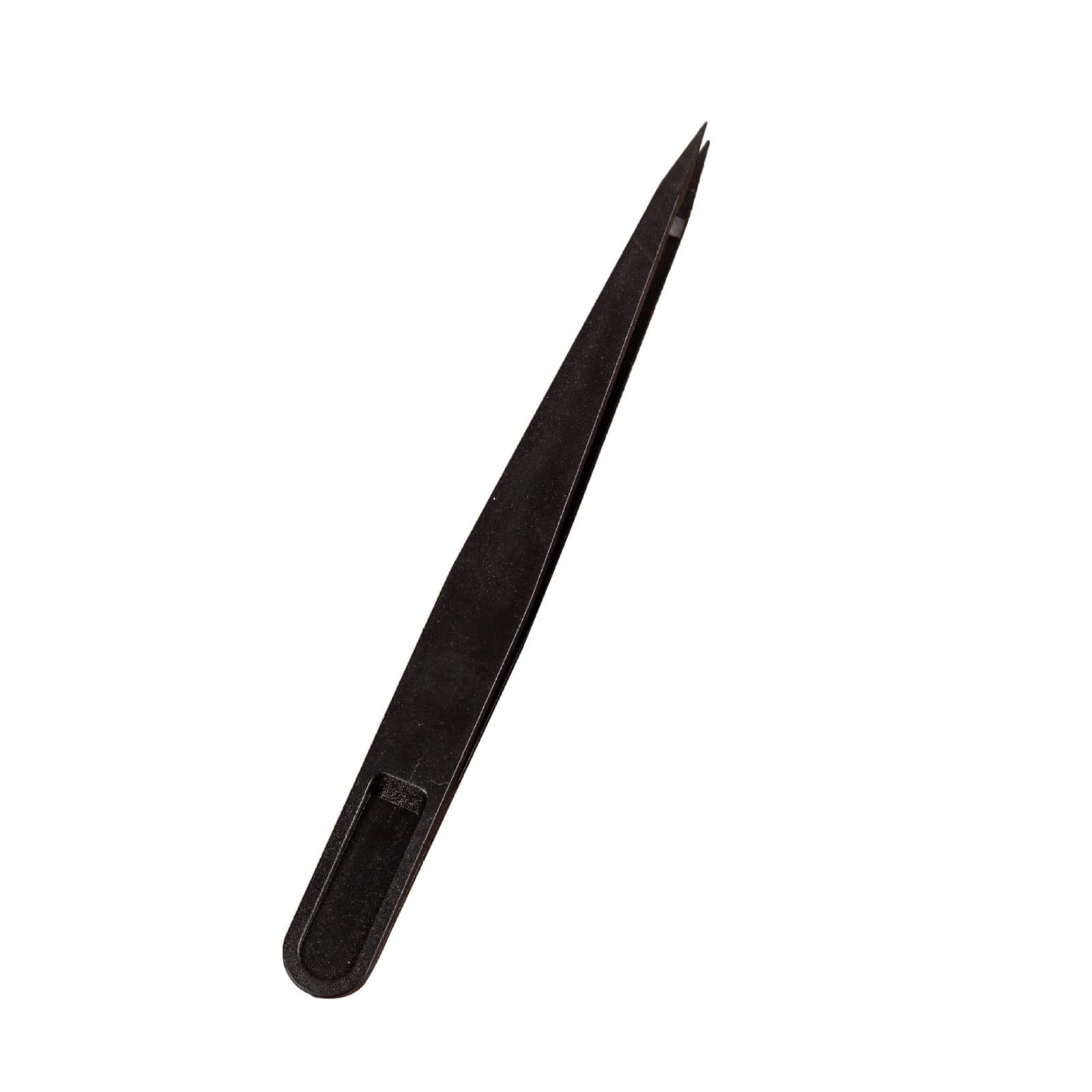 JINGYAN Pęsety Anti-static Curved Straight Black Tweezer Nail Art Beads Nipper Picking Eyelash Clip Sequins Rhinestones Tool