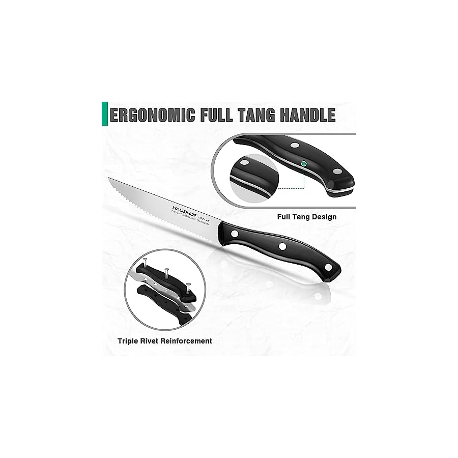 HAUSHOF-Steak-Knives-Set-of-8-Premium-Stainless-Steel-Serrated-Steak-Knife-Set-with-Gift-Box-Full-Tang-and-Ergonomic-Handle-Gifts-Knife-Set-for-Mom-Dad-Wife-and-Husband HAUSHOF Steak Knives Set of 8, Premium Stainless Steel Serrated Steak Knife Set with Gift Box, Full Tang and Ergonomic Handle, Gifts Knife Set for Mom, Dad, Wife and Husband