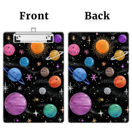Image of Small Plastic Clipboard 6 x 9 in, Standard A5 Size Fashion Clip Board