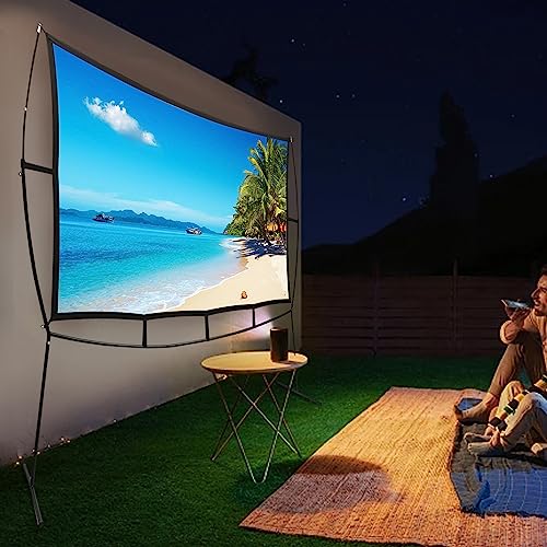 Pantalla de proyector 16:9 100'' para interior y exterior miniatura 4