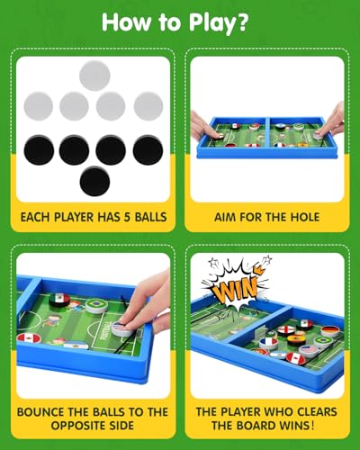 Sling Puck juego de mesa rápido con tema fútbol miniatura 2