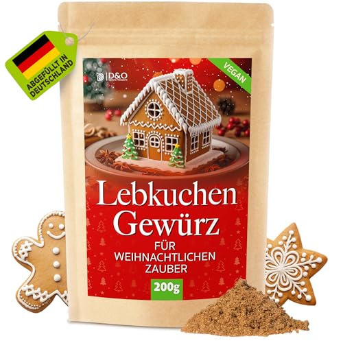 D&O Nature Products Lebkuchengewürz 200g Weihnachtsgewürze zum Backen