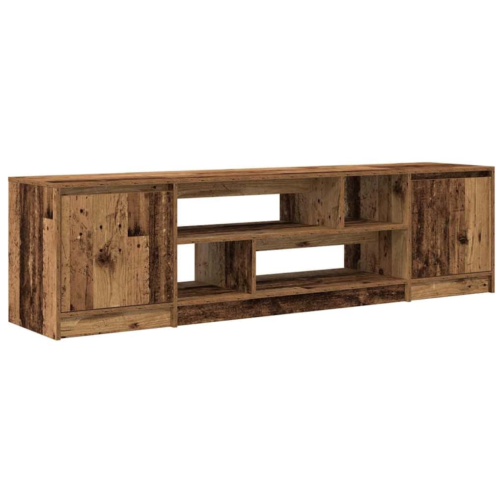 Meuble TV moderne aspect bois vieilli grand buffet de salon