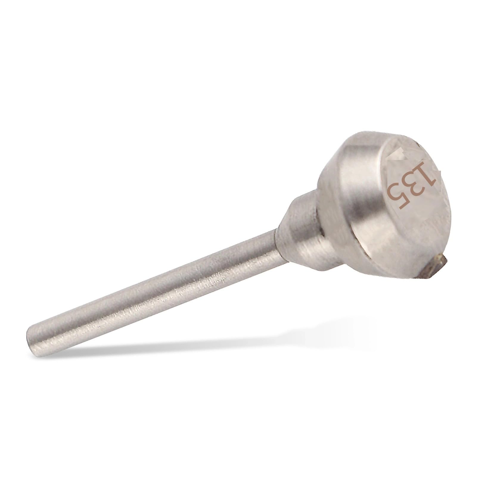 EIMSOAH Cut Flywheel Shank,Sturdy Cutting Flywheel Shank,Professional Jewelry Cutting Engraving Accessory for Fine Detail Work (Single crystal knife 135 degrees)