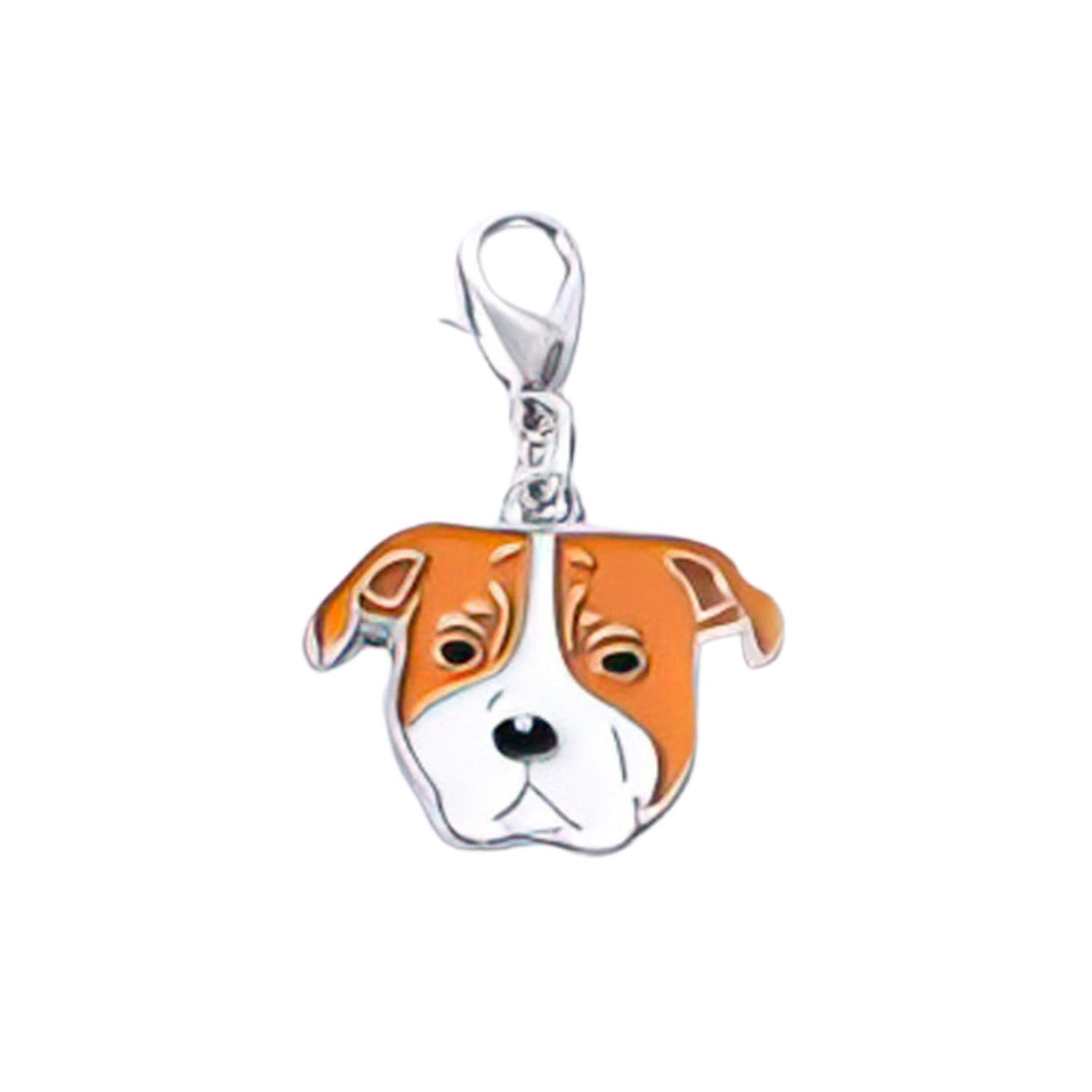 Blue Dream Island Dog ID Tags Pendant,Cute Mini Dog Keychain DIY Dog Collar Ornaments Keyring Dog Lovery Gift_Stafford Stem