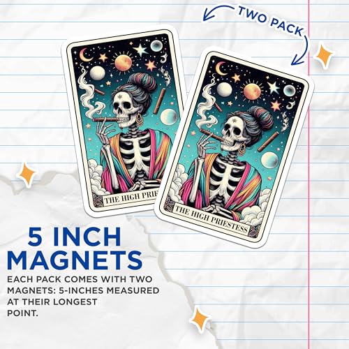 Pack 2 Imanes Decorativos Tarot High Priestess 5 Pulgadas miniatura 3