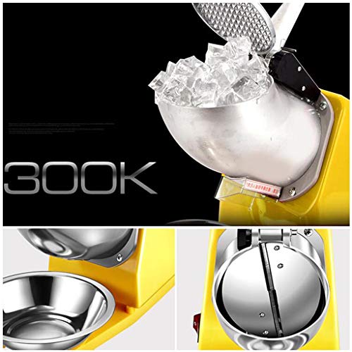 PIGE Elektrische Eismaschine, 300W High Power Ice Mixer, Sand Eismaschine, Gewerbe PS-Starke Schneeflocke-EIS-Maschine… – Bild 5