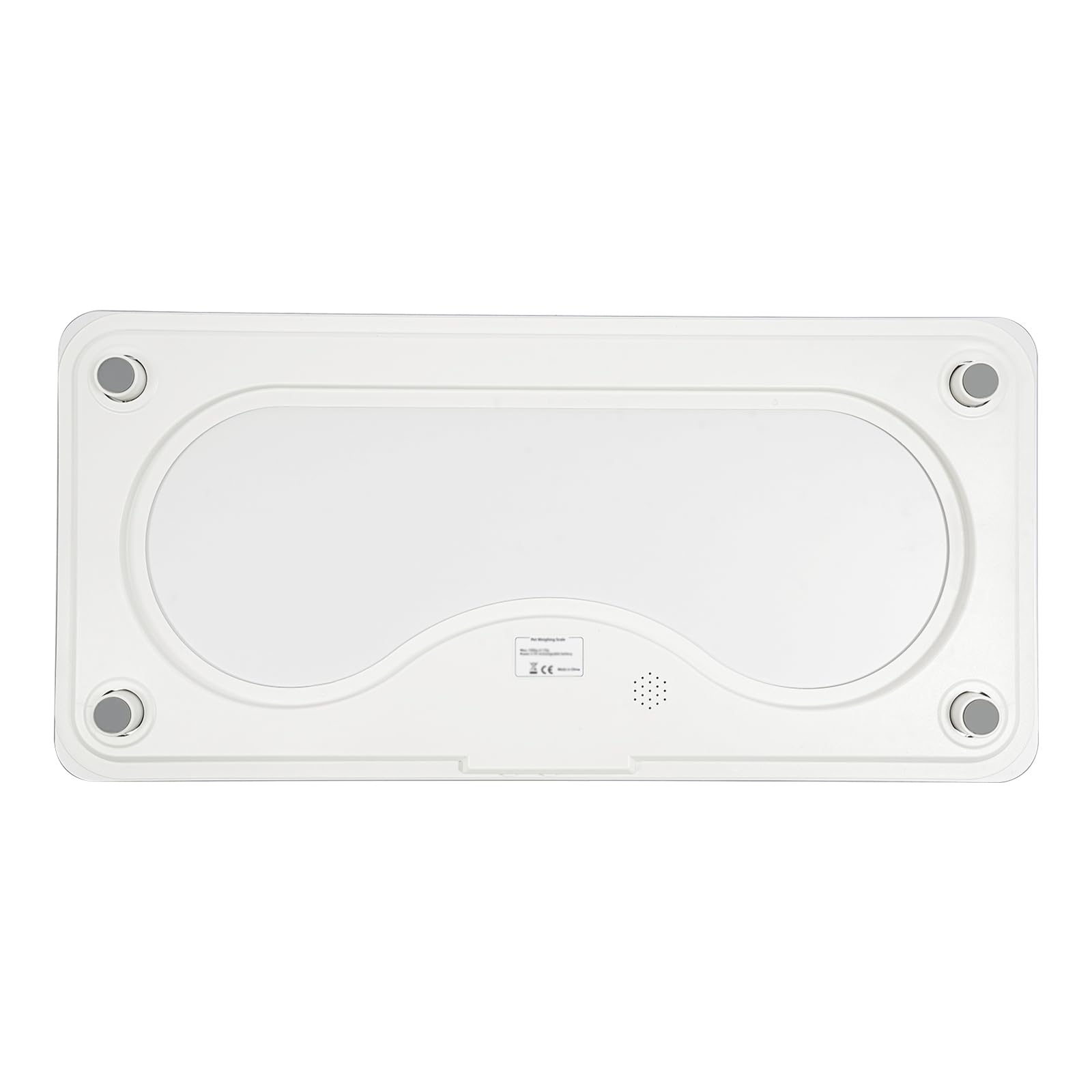 69 * 33Cm Digital Balanza para Animales para Perros y Gatos, de Vidrio Templado, Balanza para Perros 50g-100Kg con Pantalla LED, para Hogares, Tiendas de Mascotas, Blanco