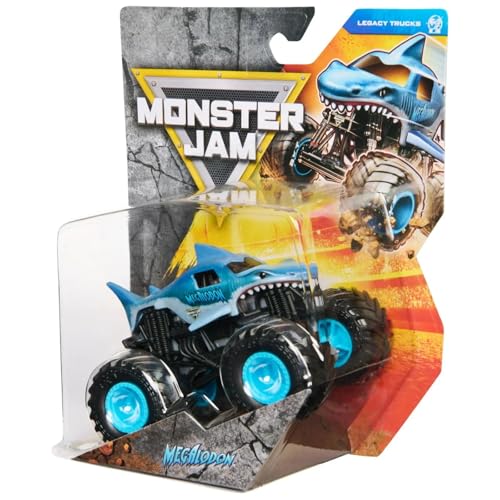 Monster Jam 2025 Ufficiale 1:64 Diecast Truck Series 44 Legacy Trucks Megalodon