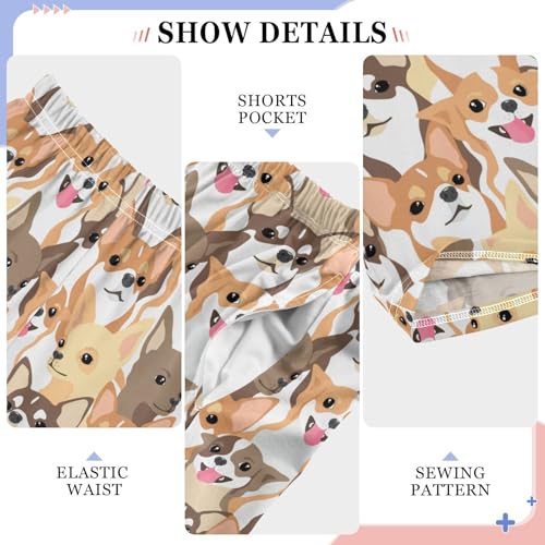 ZZKKO Chihuahua Dogs Boys Pants for Kids Jogger Pants with Pockets S-XL4