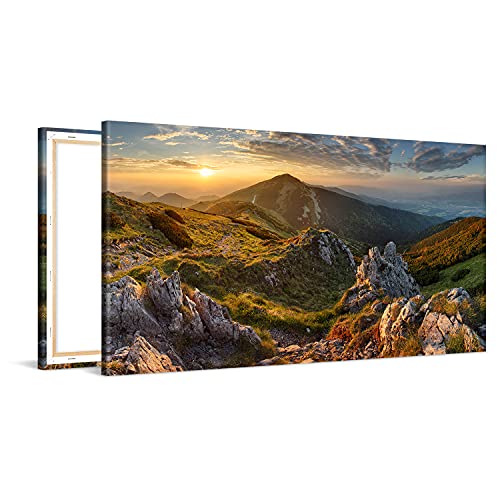 PICANOVA - Quadro su Tela Vista delle Montagne