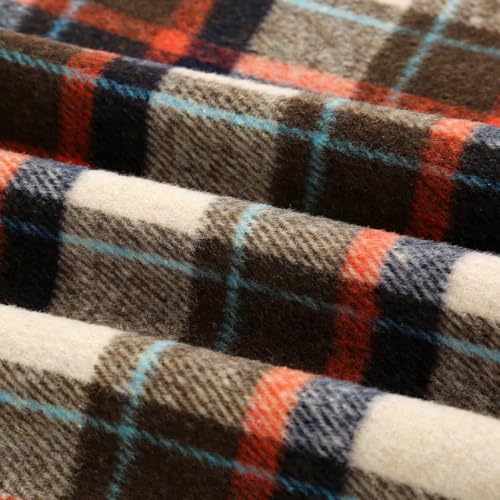 Image of IDEALSANXUN Womens High Waist Plaid Skirt Bodycon Pencil Wool Mini Skirts