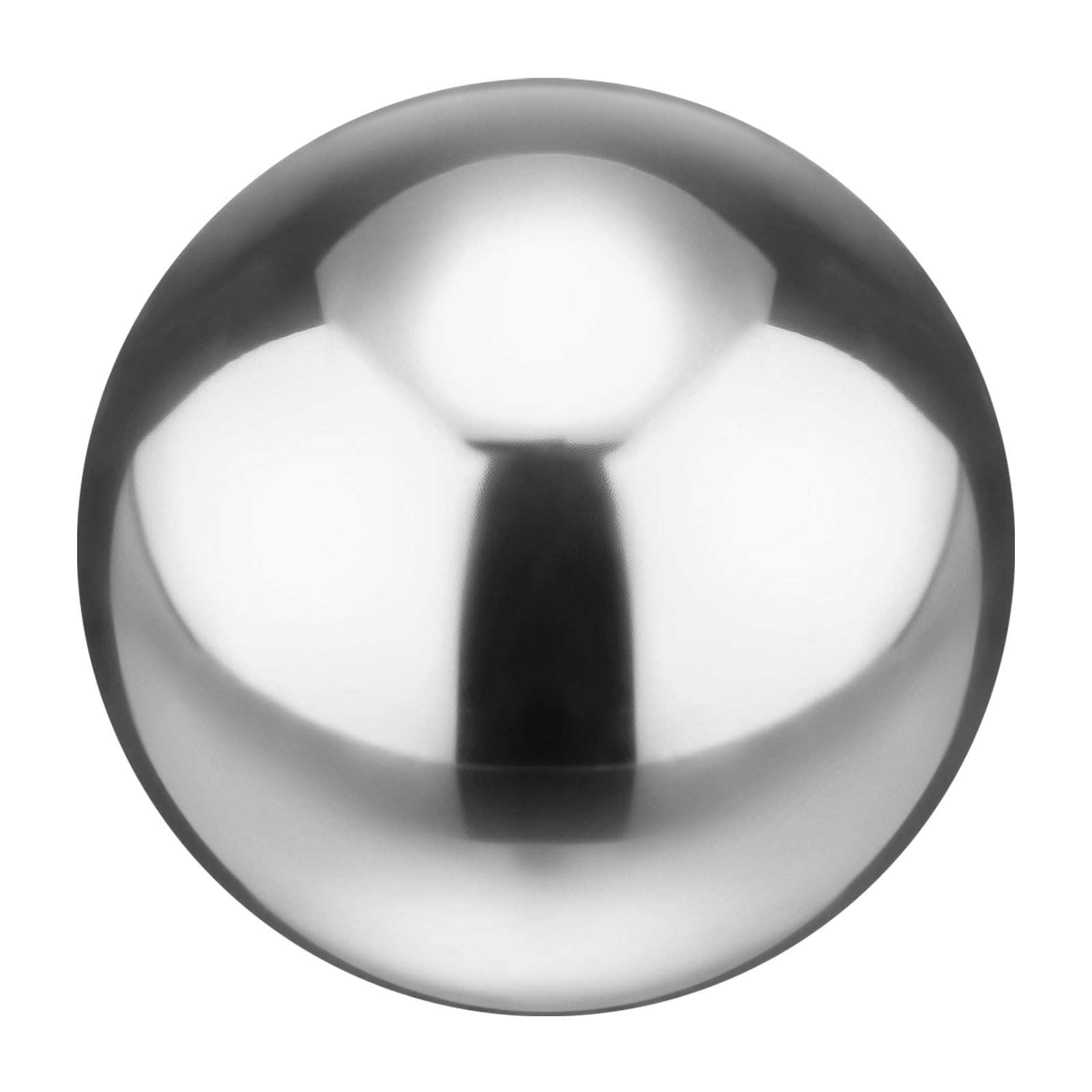 M METERXITY 1-Pack Gazing Globes 8 inch 201 Stainless Steel, Silver