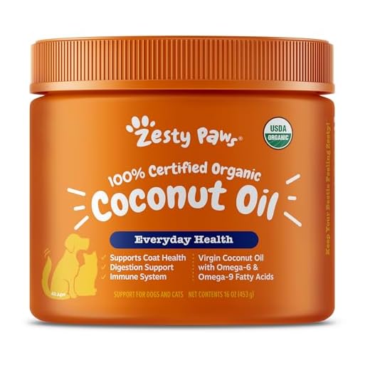 Coconut Oil for Dogs - Certified Organic & Virgin Superfood Supplement - Digestive & Immune Support - 16 OZ