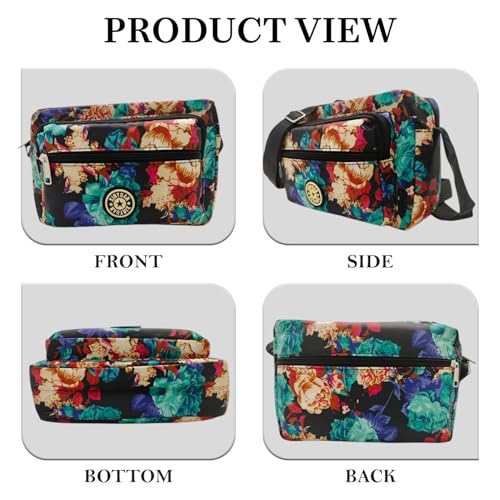 Image of MOMISY Women Mobile Messenger cellphone Bag Ladies Nylon Shoulder Cross Body Long Strap for College, Outing, Travelling, Work