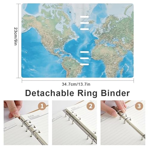 Cuaderno A5 con 6 anillas intercambiables para organizar apuntes sin desorden 2