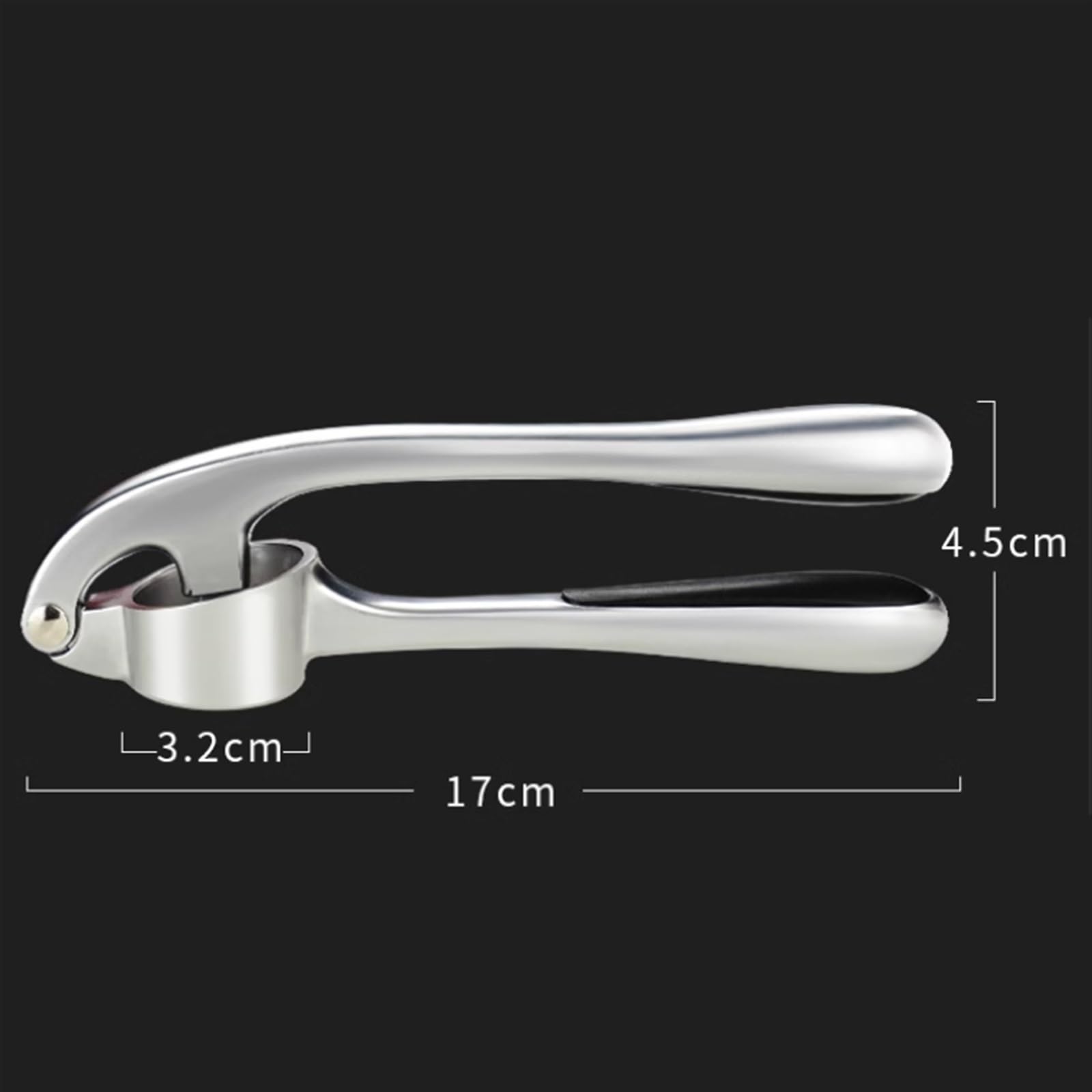 Knoblauchpresse, robuster manueller Fleischwolf, einfach zu drücken, ergonomischer Griff, rostfrei, spülmaschinenfest für mühelose Knoblauchzubereitung und Kochen
