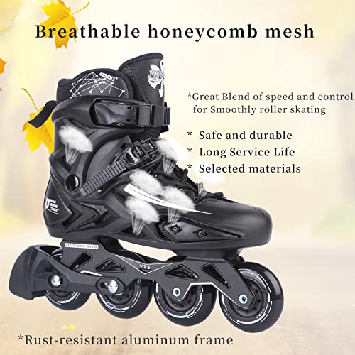 Image of Inline Skates, High Performance Outdoor Fitness Inline Skates for Women Men Adult (Men 10.5 /Women 11.5, White)