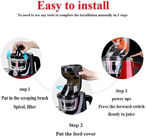 Extractor de Jugos Prensado en Frío Boca Ancha 3.1 Pulgadas Motor 150W miniatura 8